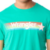 WRANGLER RAINBOW TEE PEACOCK GREEN W7F1FK082