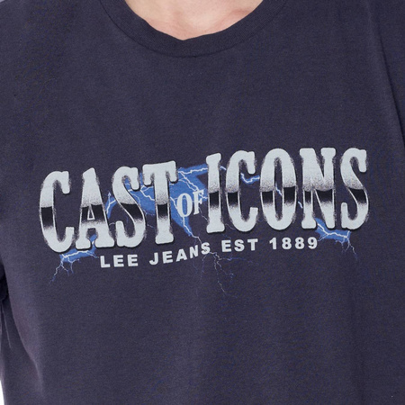 LEE CAST OF ICONS TEE WASHED NAVY L60AFEOO